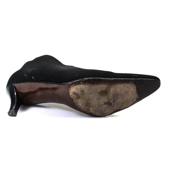 Walter Steiger Black Pointed Toe Ankle Boots 6 6B - Picture 5 of 6